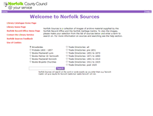 Tablet Screenshot of norfolksources.norfolk.gov.uk