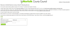 Desktop Screenshot of pcbookings.norfolk.gov.uk